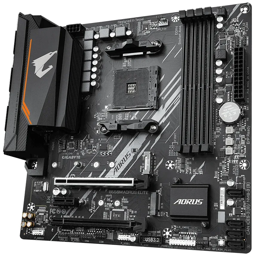 Дънна платка GIGABYTE B550M AORUS ELITE, Socket AM4