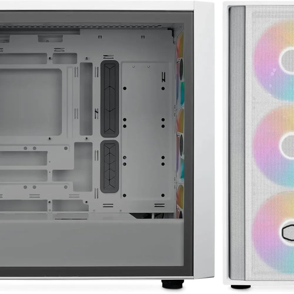 Кутия CoolerMaster MasterBox 600 - White ARGB