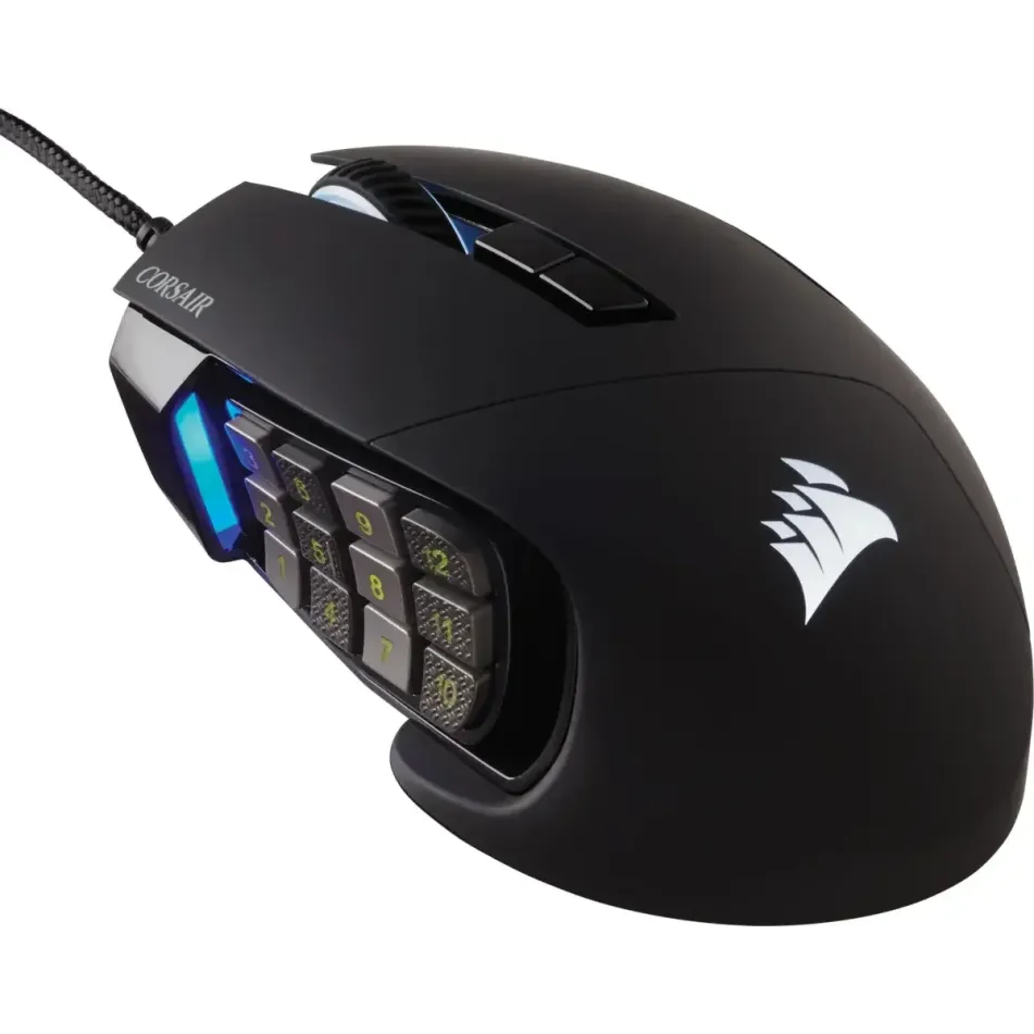 Геймърскa мишка оптична Corsair Scimitar Elite RGB, PMW3391 USB Геймърскa мишка оптична Corsair Scimitar Elite RGB, PMW3391 USB
