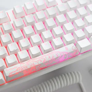 Геймърскa механична клавиатура Ducky One 3 Pure White Full Size Hotswap Cherry MX Black, RGB, PBT Keycaps