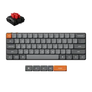 Геймърска Механична клавиатура Keychron K9 Max QMK HS 60% Keychron Milk POM Switch Red RGB