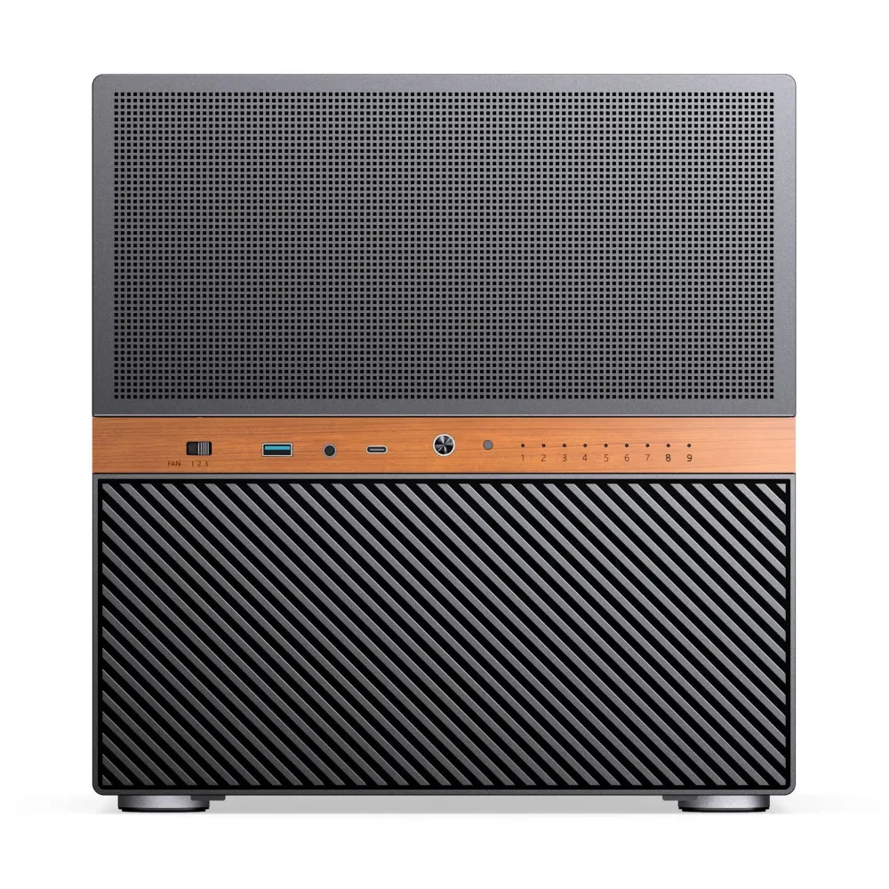 Кутия Jonsbo N6 NAS Micro-ATX - Black
