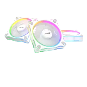 Комплект Вентилатори 3в1 ASUS PRIME MR120 ARGB Reverse White Edition