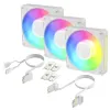 Комплект вентилатори ARCTIC BioniX P12 A-RGB PWM 120mm Daisy Chain - Бял
