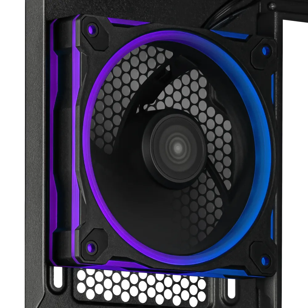 Кутия ASUS Prime AP202 ARGB mATX + 3 ARGB Вентилатора - Black