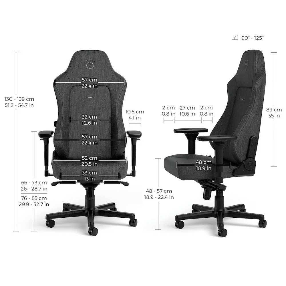 Геймърски стол noblechairs HERO TX, Grey Геймърски стол noblechairs HERO TX, Grey
