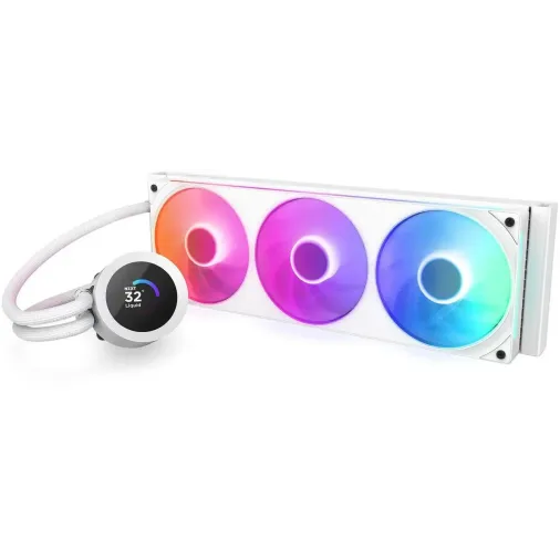 Охладител за процесор NZXT Kraken Plus 360 RGB LCD Display - White Охладител за процесор NZXT Kraken Plus 360 RGB LCD Display - White