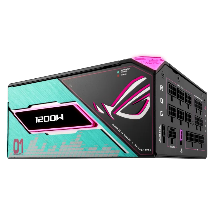 Захранващ блок ASUS ROG Thor 1200W Platinum III Hatsune Miku Edition Захранващ блок ASUS ROG Thor 1200W Platinum III Hatsune Miku Edition