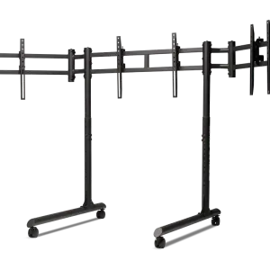 Мобилна стойка за три монитора Next Level Racing Round Tube