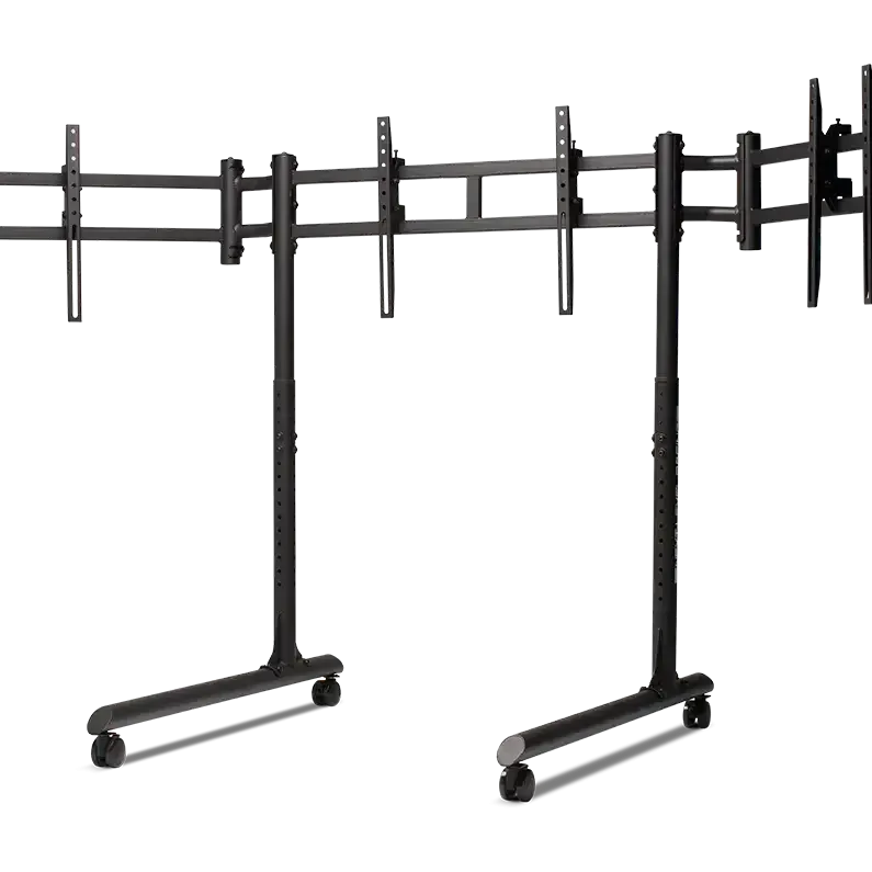 Мобилна стойка за три монитора Next Level Racing Round Tube