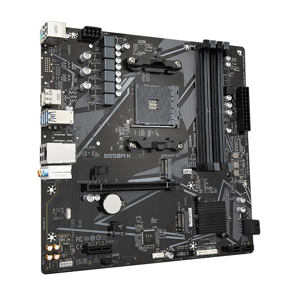 Дънна платка GIGABYTE B550M K 4 x DDR4 Дънна платка GIGABYTE B550M K 4 x DDR4