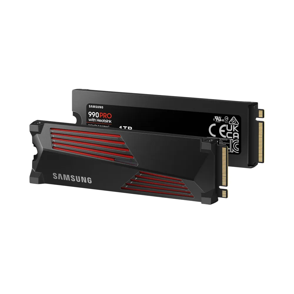 SSD SAMSUNG 990 PRO с Heatsink, 1TB, M.2 Type 2280, MZ-V9P1T0CW SSD SAMSUNG 990 PRO с Heatsink, 1TB, M.2 Type 2280, MZ-V9P1T0CW