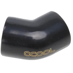 L-конектор Alphacool HF, Вътрешна резба G1/4 - G1/4, 45°, Черен мат