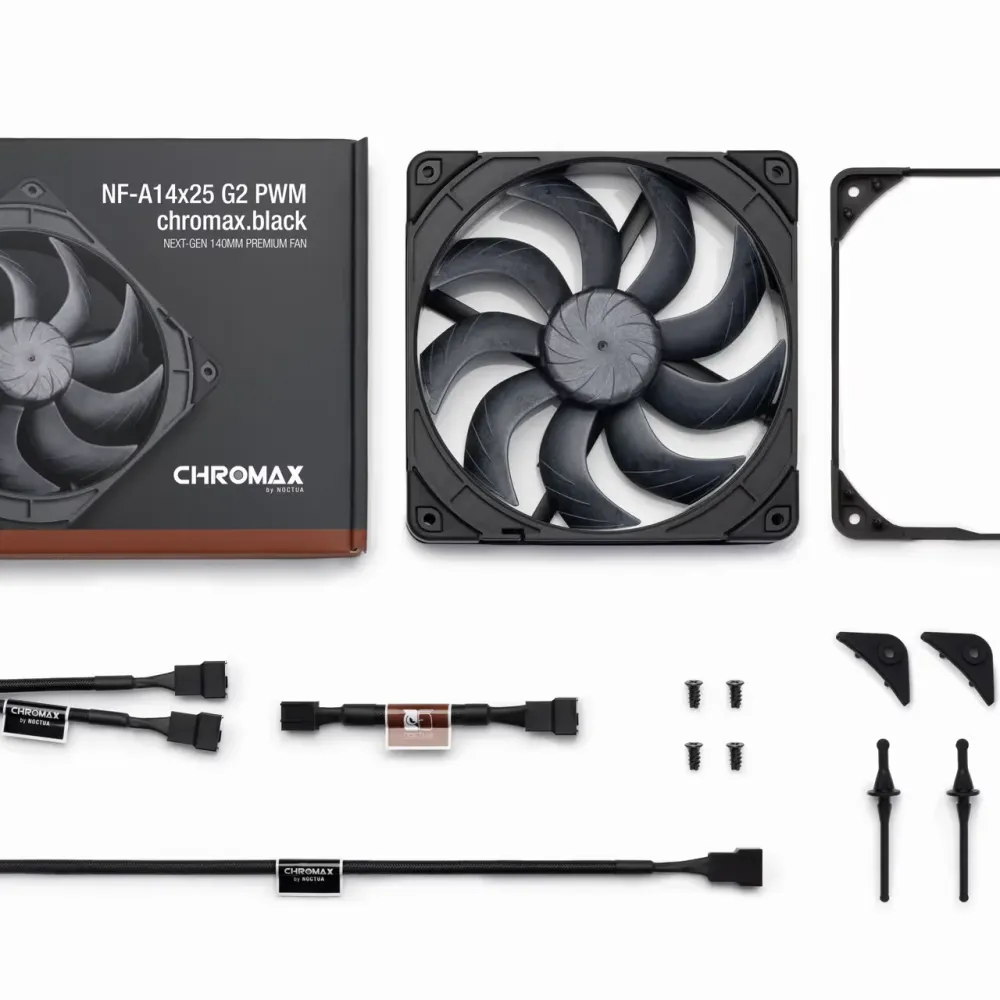 Вентилатор Noctua A14x25 G2 PWM chromax.black