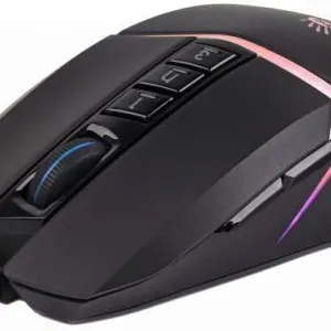 Геймърска оптична мишка А4 Bloody W60 Max Stone, Жична, USB, RGB, 10000cpi, 8 бутона, Черен