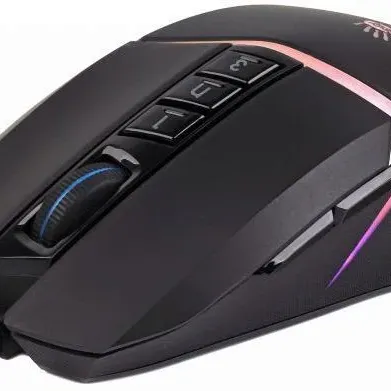 Геймърска оптична мишка А4 Bloody W60 Max Stone, Жична, USB, RGB, 10000cpi, 8 бутона, Черен