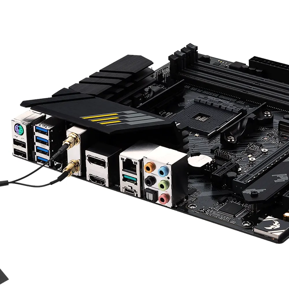 Дънна платка ASUS TUF GAMING B550M-PLUS WIFI II, AMD AM4, micro ATX, 4x DDR4, dual M.2, Wi-Fi 6, PCIe 4.0, Aura Sync RGB