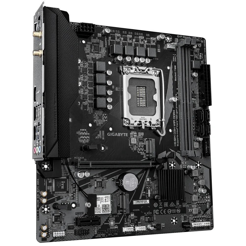 Дънна платка GIGABYTE H610M D3H WIFI DDR4, socket 1700, Micro ATX