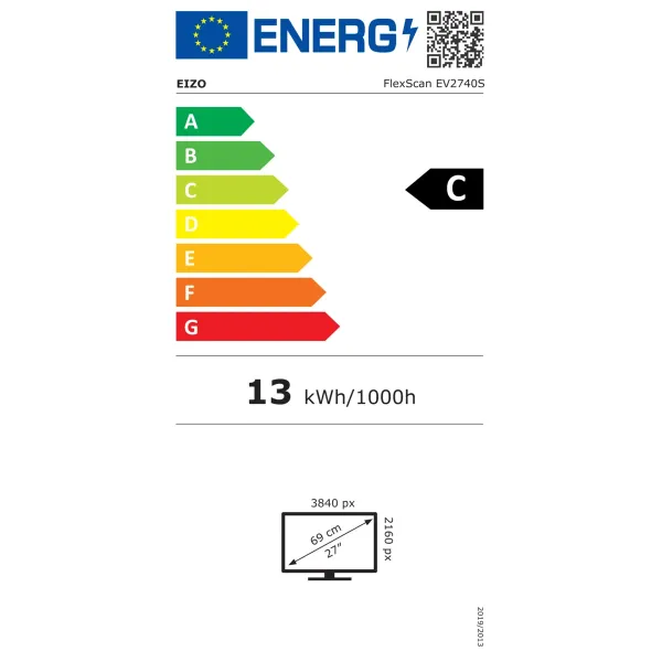Монитор EIZO ColorEdge EV2740S-BK, 27'', 3140x2160, IPS, USB-C, DP, HDMI, 4xUSB-A, Черен Монитор EIZO ColorEdge EV2740S-BK, 27'', 3140x2160, IPS, USB-C, DP, HDMI, 4xUSB-A, Черен