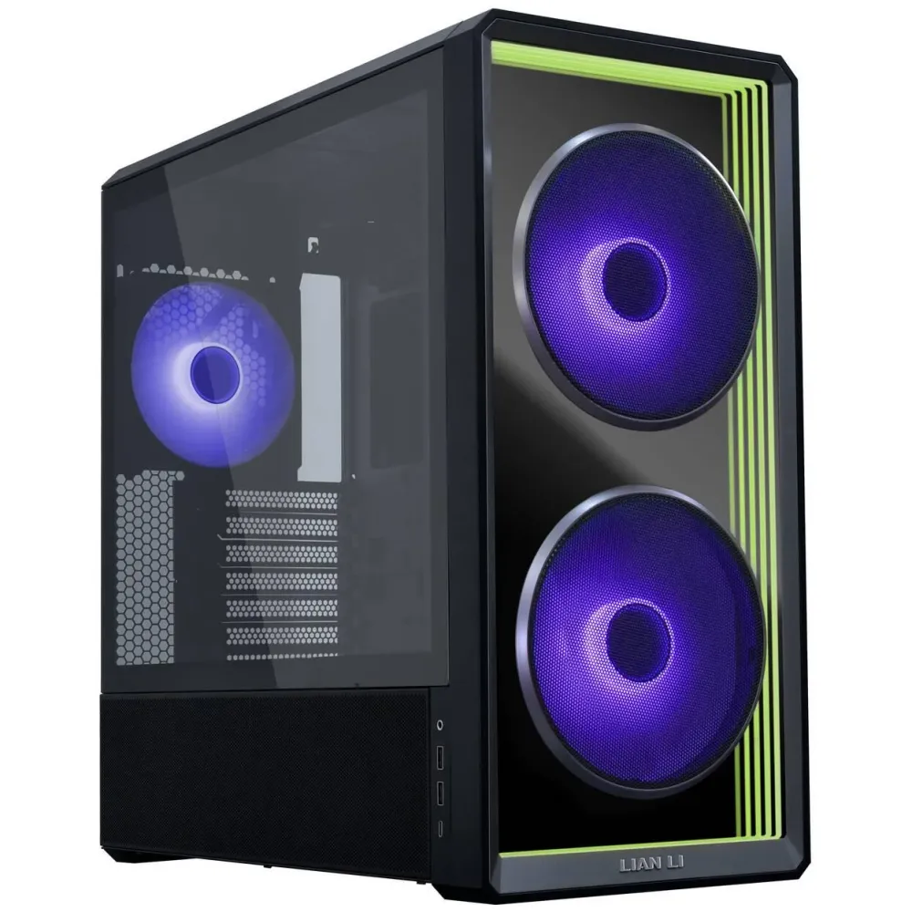 Кутия Lian Li LANCOOL 217 INF RGB Mid-Tower, Tempered Glass - Черна