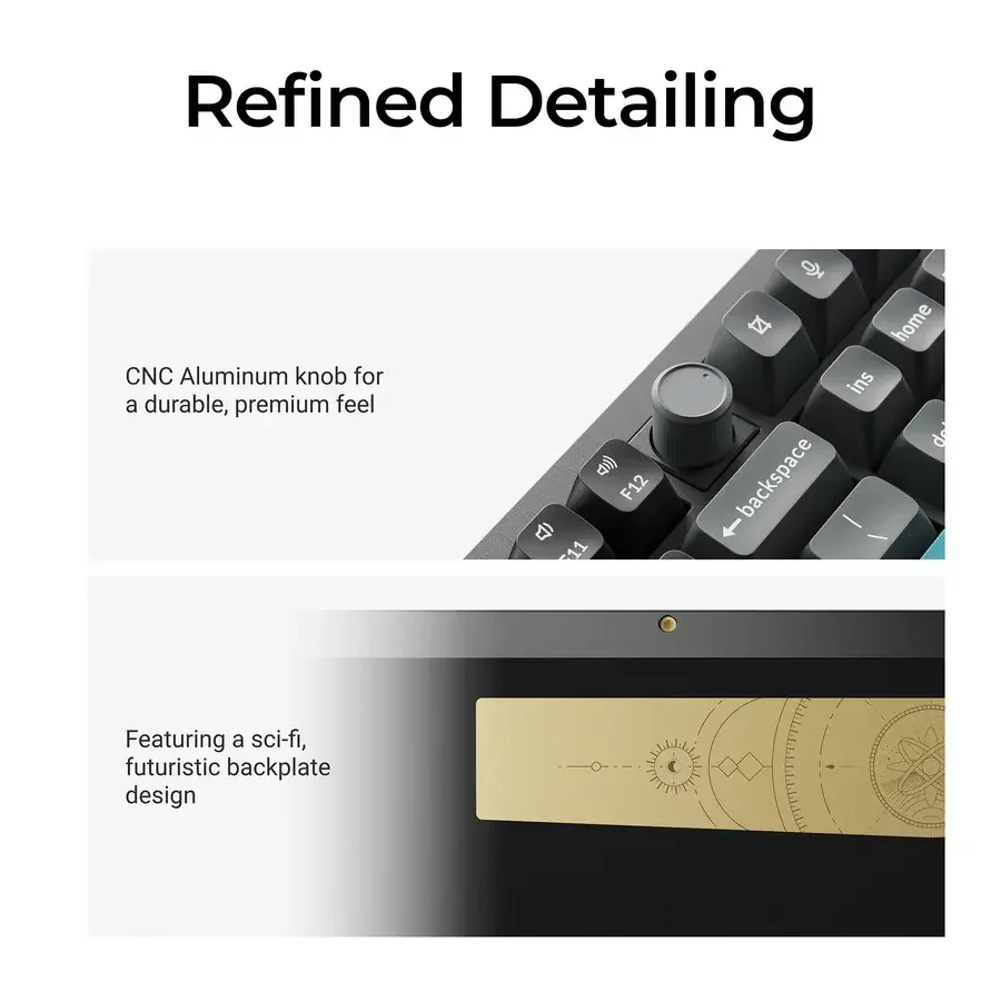 Безжична механичка клавиатура Keychron Q6 Ultra 8K Black - Silk POM Switch Red Безжична механичка клавиатура Keychron Q6 Ultra 8K Black - Silk POM Switch Red