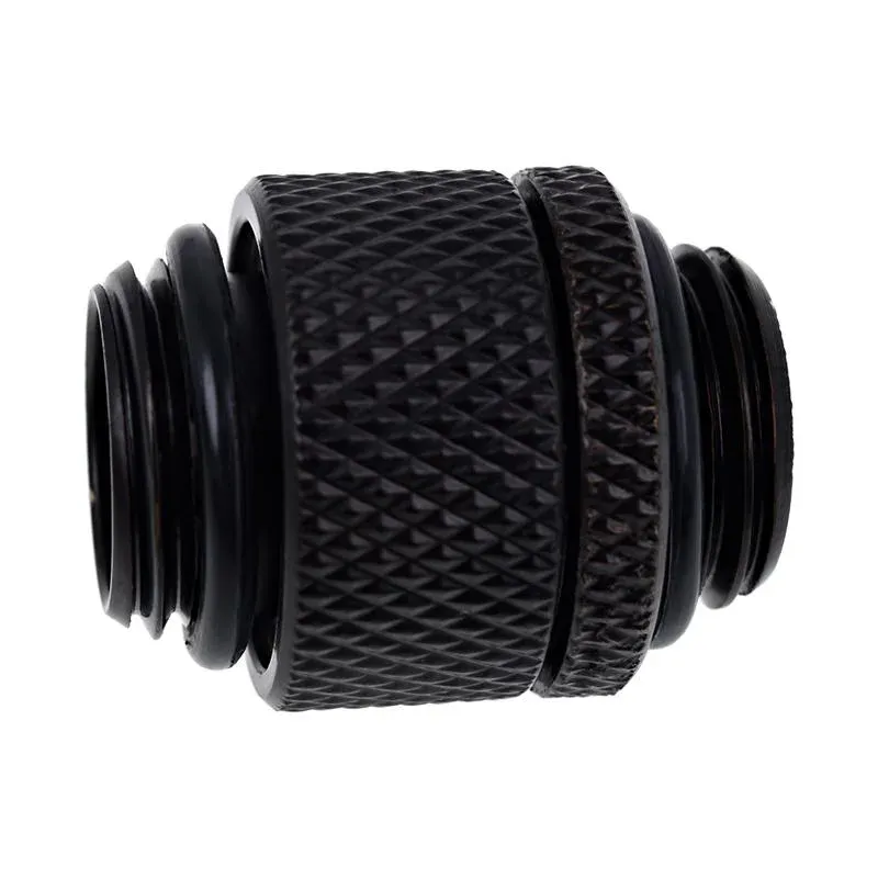 Адаптер съединител с вътрешна резба Alphacool, Въртящ се, G1/4, Черен мат