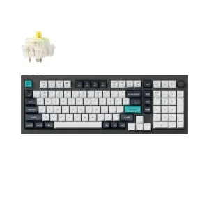 Механична клавиатура Keychron Q5 Max QMK Carbon Black - Gateron Jupiter Banana Механична клавиатура Keychron Q5 Max QMK Carbon Black - Gateron Jupiter Banana