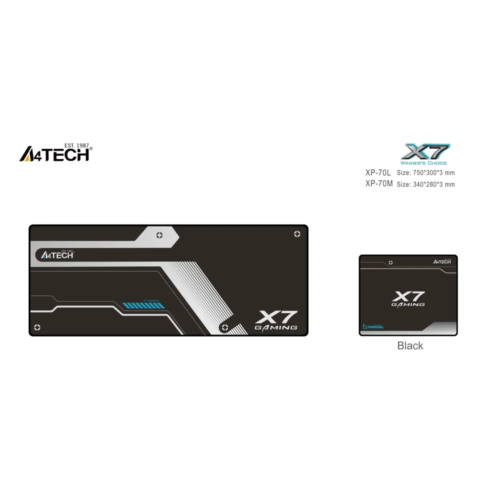 A4Tech X7 Геймърски пад за мишка XP-70L, размер, 750 x 300 x 3mm