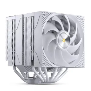 Охладител за процесор Jonsbo CC90 Dual Tower 130mm Display - Бял