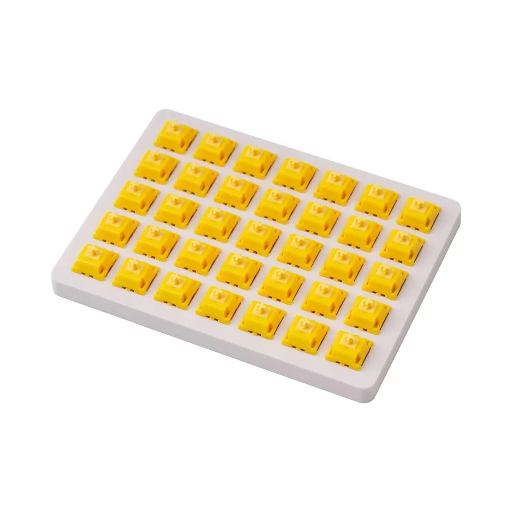 Суичове за механична клавиатура Keychron Gateron Cap Golden Yellow Switch Set 35 броя Суичове за механична клавиатура Keychron Gateron Cap Golden Yellow Switch Set 35 броя