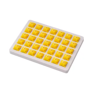 Суичове за механична клавиатура Keychron Gateron Cap Golden Yellow Switch Set 35 броя Суичове за механична клавиатура Keychron Gateron Cap Golden Yellow Switch Set 35 броя