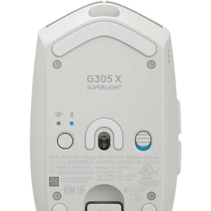 Геймърска безжична мишка Logitech G305 X Superlight - Бяла
