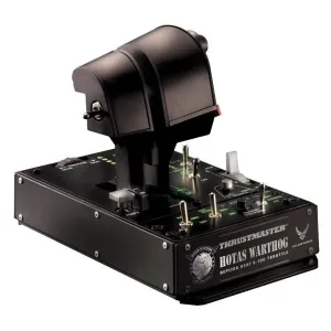 Жичен джойстик,  авиосимулатор Thrustmaster HOTAS Warthog Dual Throttles  за PC, Черен