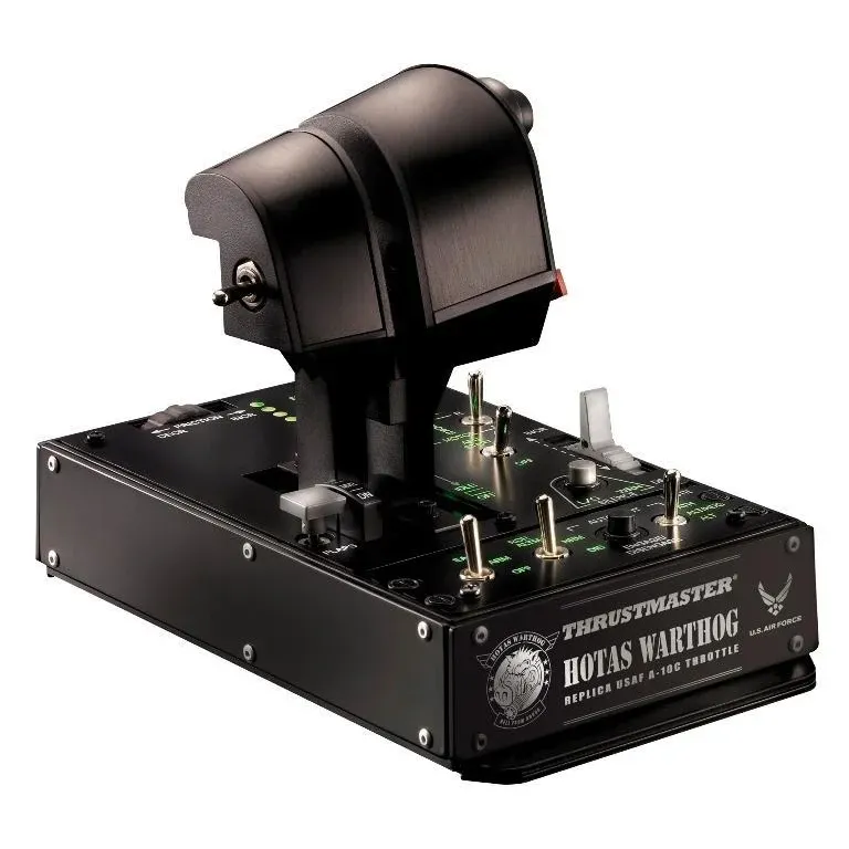 Жичен джойстик,  авиосимулатор Thrustmaster HOTAS Warthog Dual Throttles  за PC, Черен
