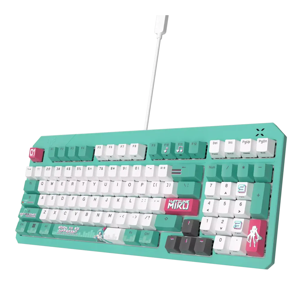 Геймърска клавиатура ASUS TUF Gaming K3 Gen II Hatsune Miku Edition - Optical Mechanical Switch