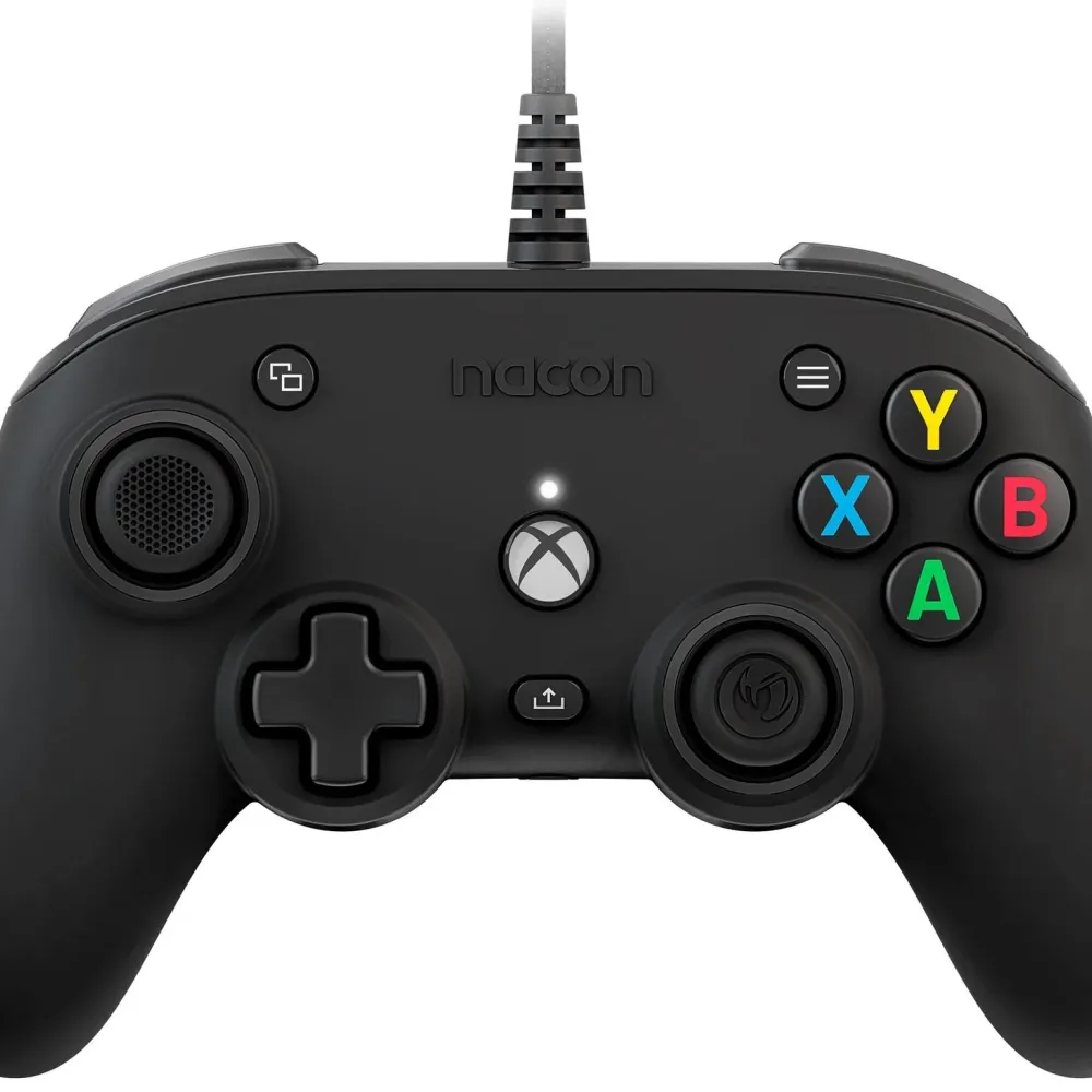 Жичен геймпад Nacon XBox Series Pro Compact Black, Черен