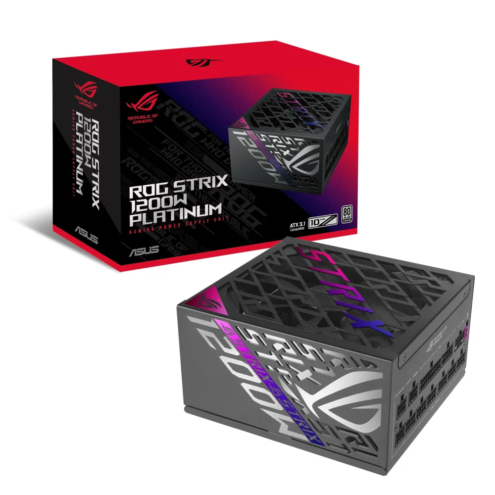 Захранващ блок ASUS ROG STRIX 1200W, 80+ Platinum PCIe 5.1, Fully Modular