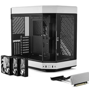 Кутия HYTE Y60 Tempered Glass, Mid-Tower, Бяло и Черно