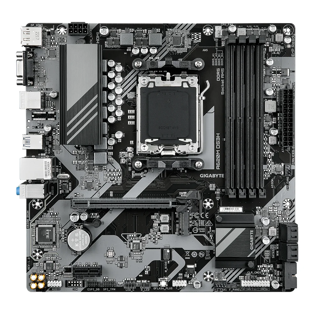Дънна платка GIGABYTE A620M DS3H socket AM5