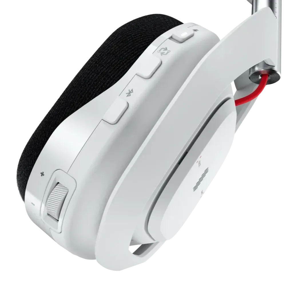 Logitech Astro A50 Lightspeed безжични слушалки с докинг станция, Бели