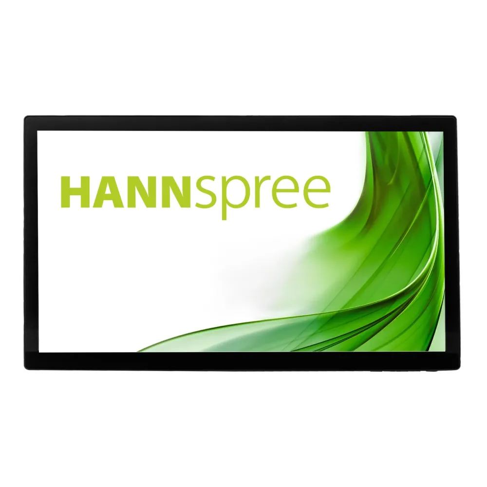 Тъч монитор HANNSPREE HT221PPB, TFT, 21.5 inch, Wide, Full HD, D-Sub, USB-C, HDMI, DP, 10 Point Touch, Черен