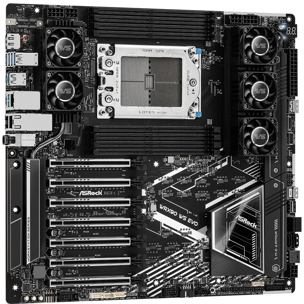 Дънна платка ASROCK WRX90 WS EVO, Socket sTR5, ATX, 8xDDR5 Дънна платка ASROCK WRX90 WS EVO, Socket sTR5, ATX, 8xDDR5