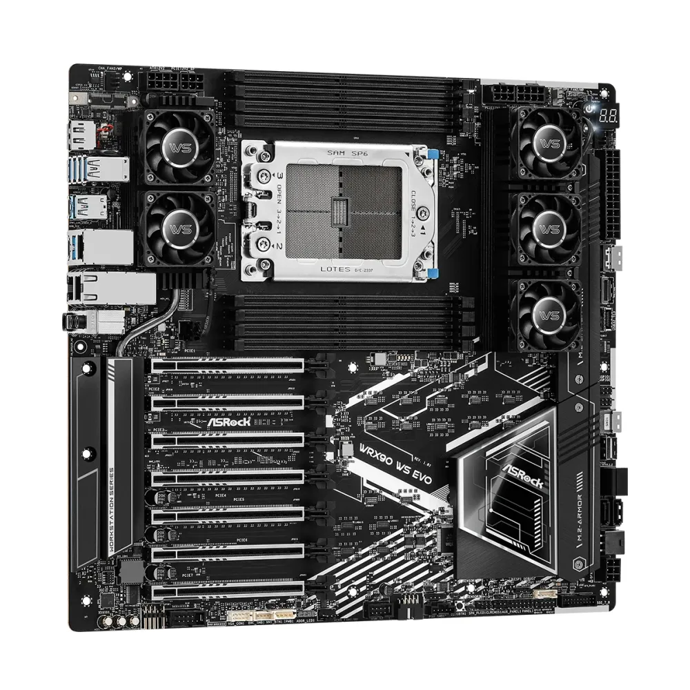 Дънна платка ASROCK WRX90 WS EVO, Socket sTR5, ATX, 8xDDR5 Дънна платка ASROCK WRX90 WS EVO, Socket sTR5, ATX, 8xDDR5