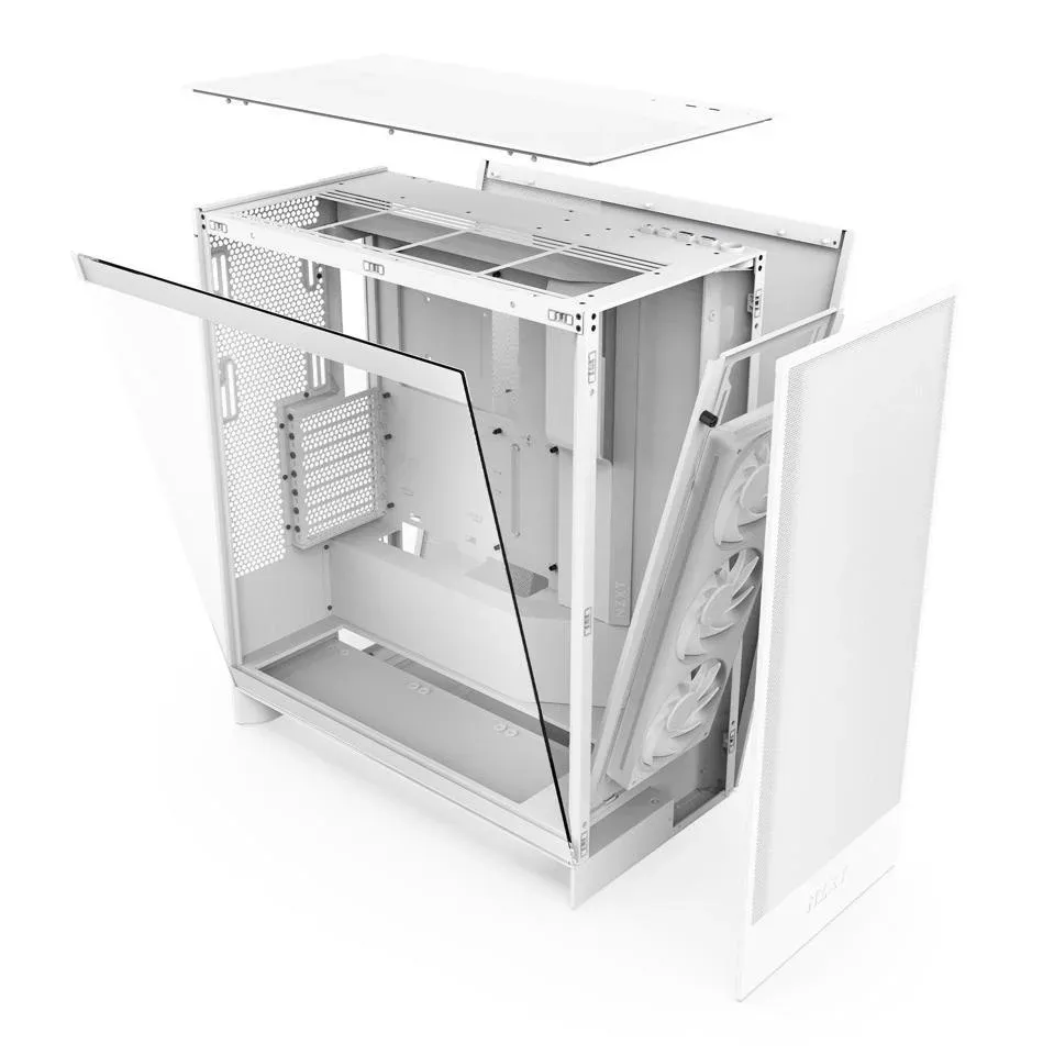 Кутия NZXT H7 Flow 2024 Edition White