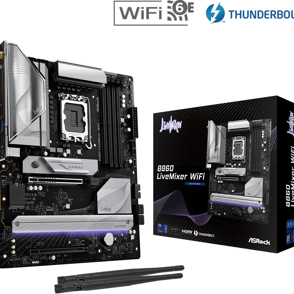 Дънна платка ASRock B860 LiveMixer WIFI 6E, LGA 1851