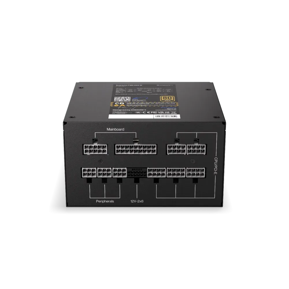Захранващ блок Endorfy Supremo FM6 850W 80+ Gold, PCIe 5.1 - Fully Modular Захранващ блок Endorfy Supremo FM6 850W 80+ Gold, PCIe 5.1 - Fully Modular