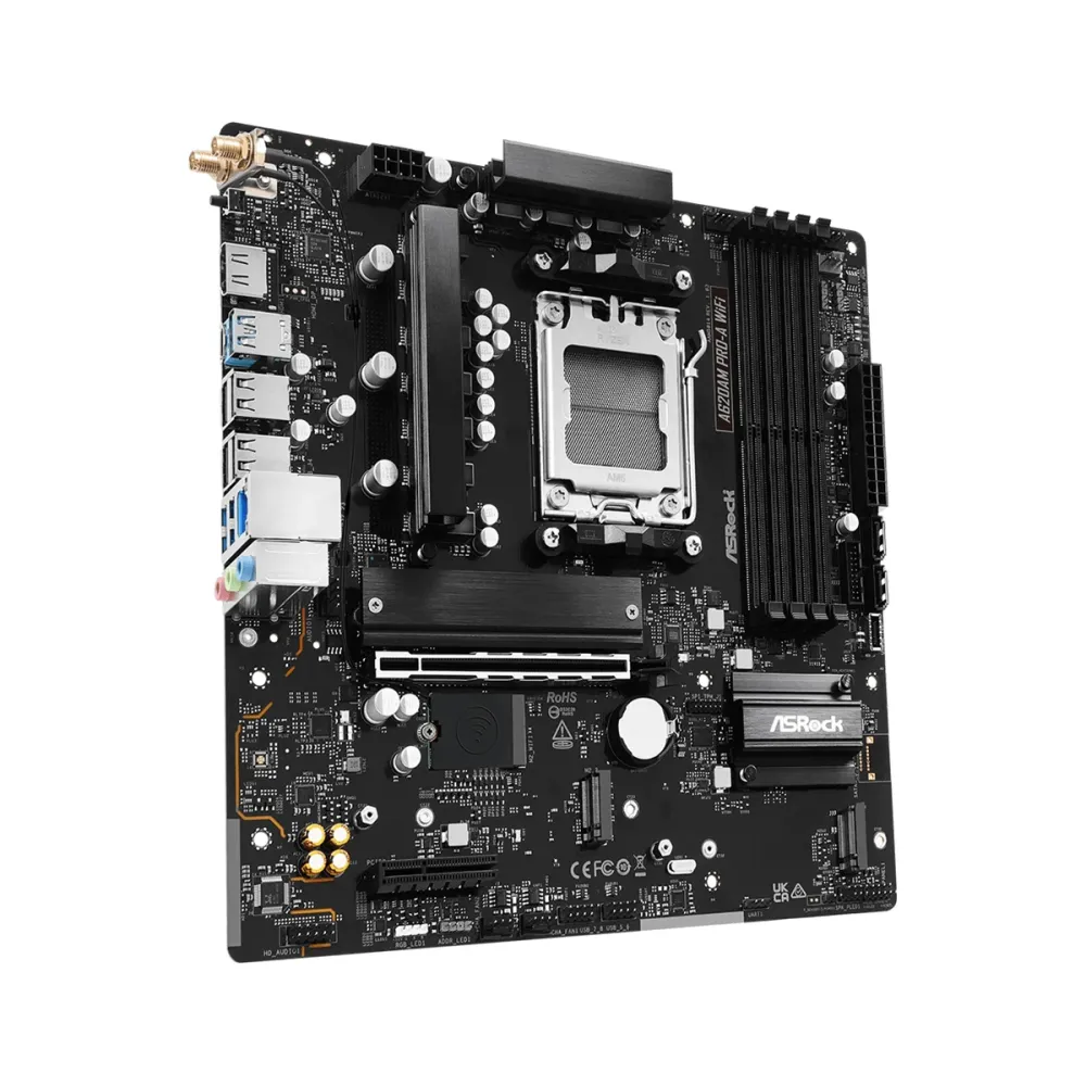 Дънна платка ASRock A620AM PRO-A WIFI, AM5