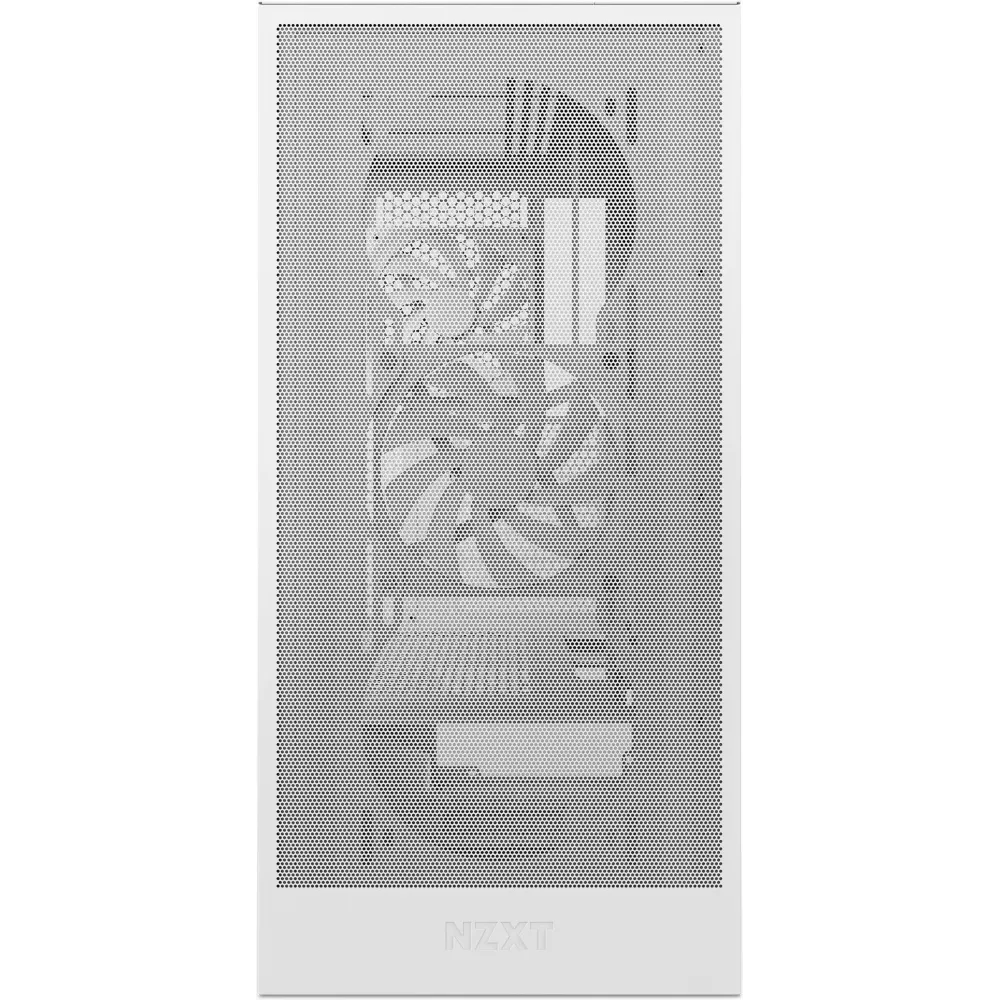 Кутия NZXT H5 Flow 2024 White, Mid-Tower Кутия NZXT H5 Flow 2024 White, Mid-Tower
