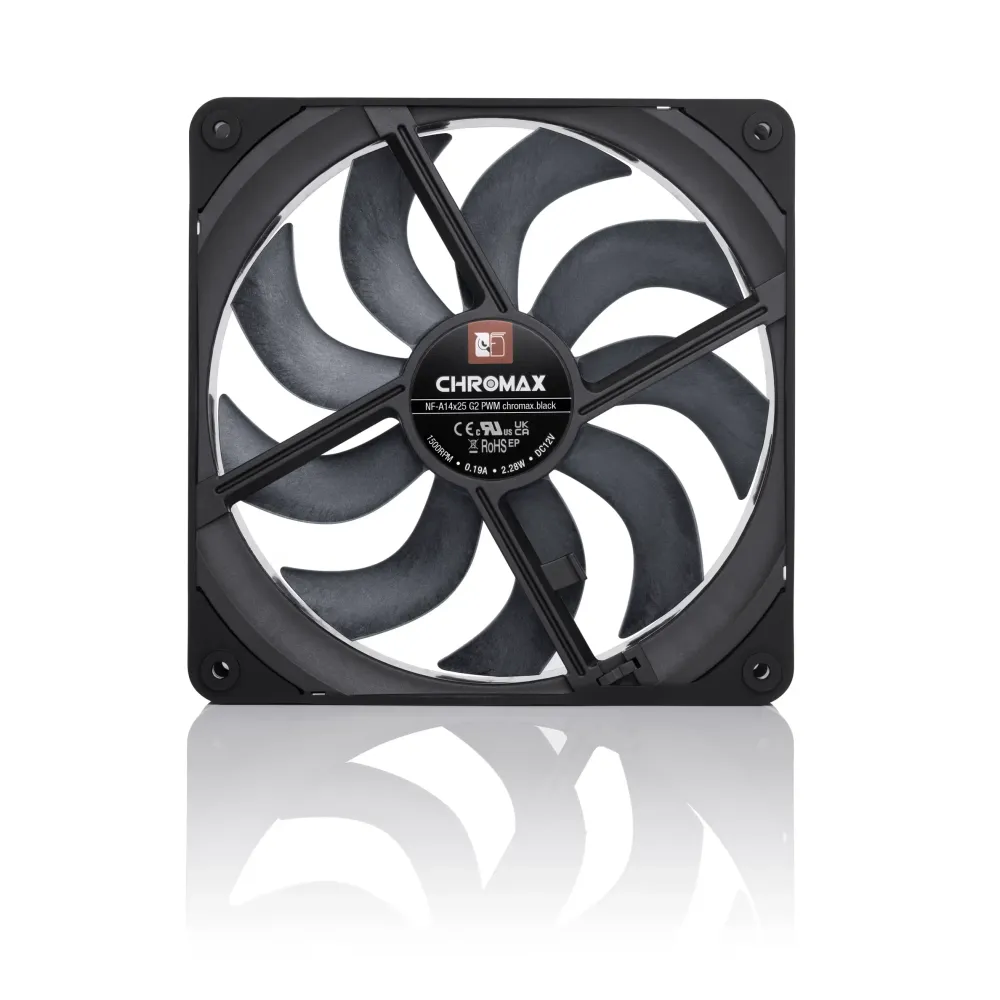 Вентилатор Noctua A14x25 G2 PWM chromax.black Вентилатор Noctua A14x25 G2 PWM chromax.black
