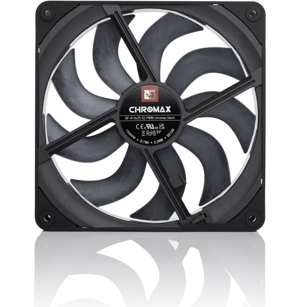 Вентилатор Noctua A14x25 G2 PWM chromax.black